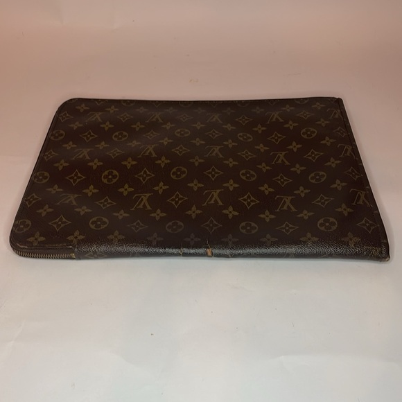 Louis Vuitton Pouch Document Holder 1988 Louis Vuitton Clutch LV Monogram Bag 🔥 - Picture 5 of 13
